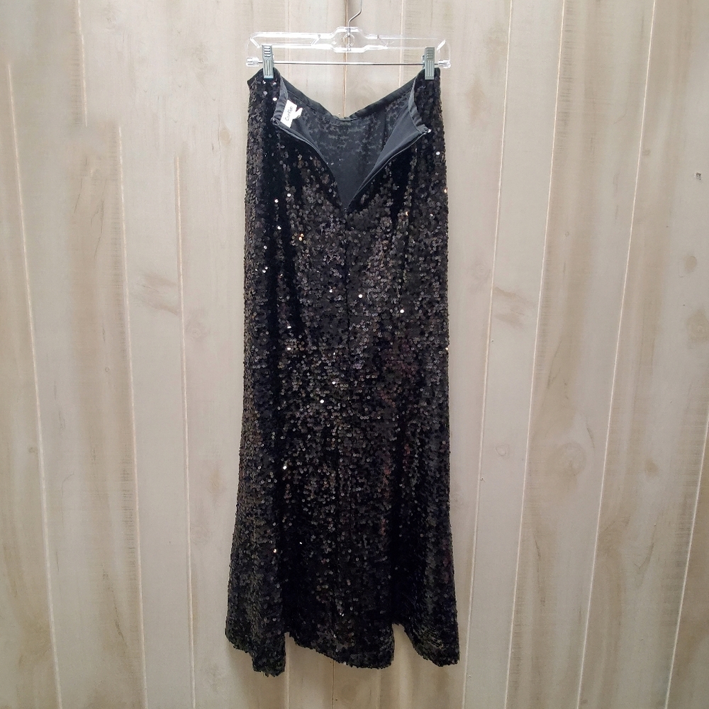 Calvin Klein Sequin Maxi Skirt Size 10 -Like NEW - Picture 6 of 14